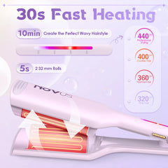 Noxmo WavePro™ Curler – 1.25” Anti-Scald Hair Wave