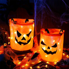 Noxmo TrickOrTreat™ Glow Bag – Collapsible Halloween Basket