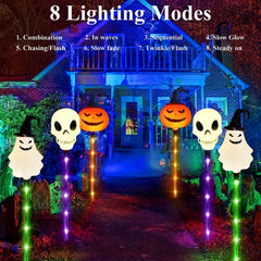Noxmo SpookyLights™ 6-Pack – Solar Halloween Path Lights