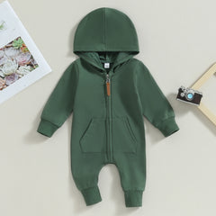 Noxmo BabyZip™ – Unisex Long Sleeve Baby Jumpsuit