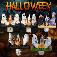 Noxmo GhostGlow™ Nightlight – Flickering Halloween Campfire Light